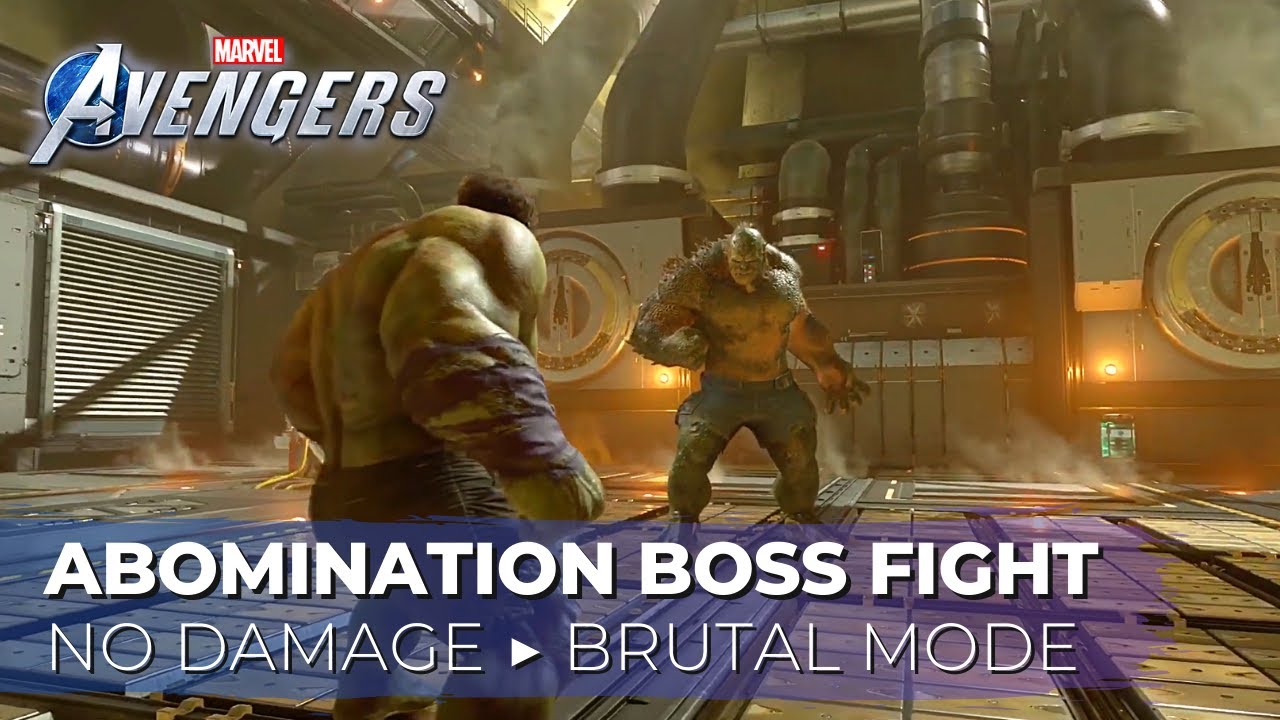 Marvel's Avengers - Hulk vs Abomination (No Damage/Brutal) Boss Fight