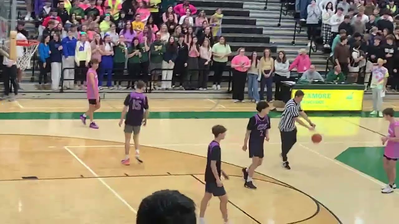 My high school pep rally is fire