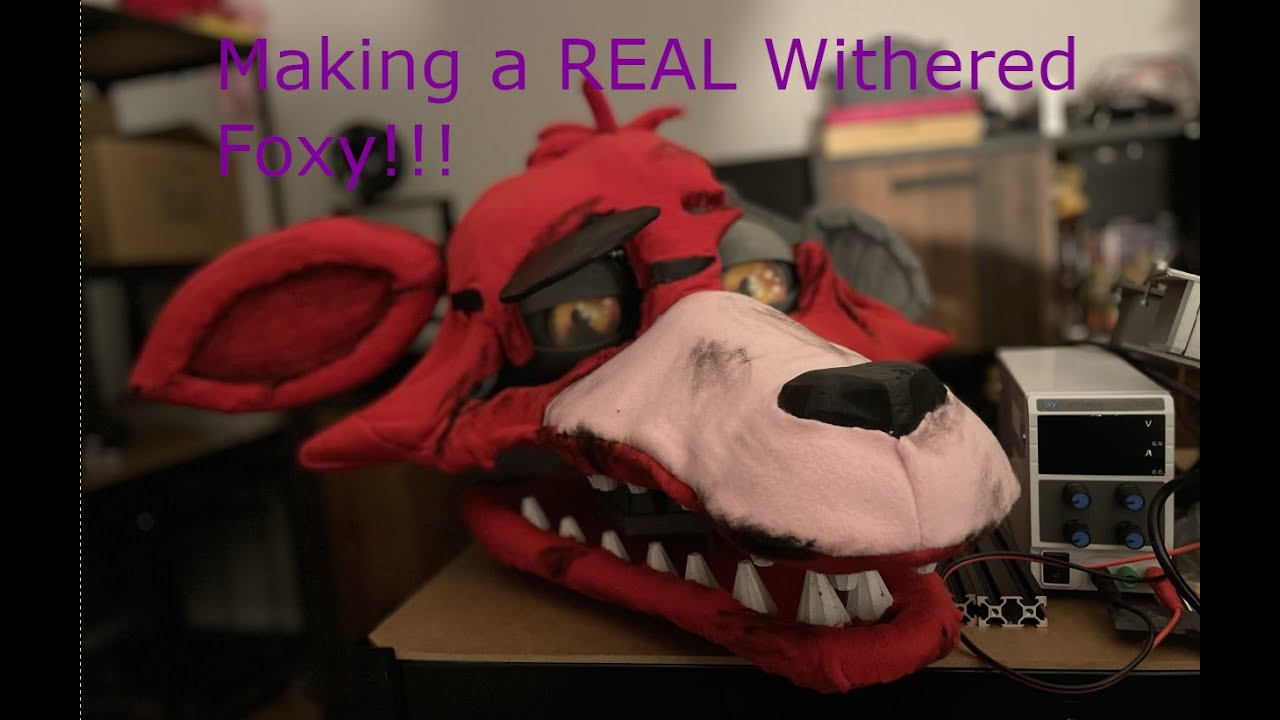 Making of the REAL Withered Foxy head from FNAF2!!!