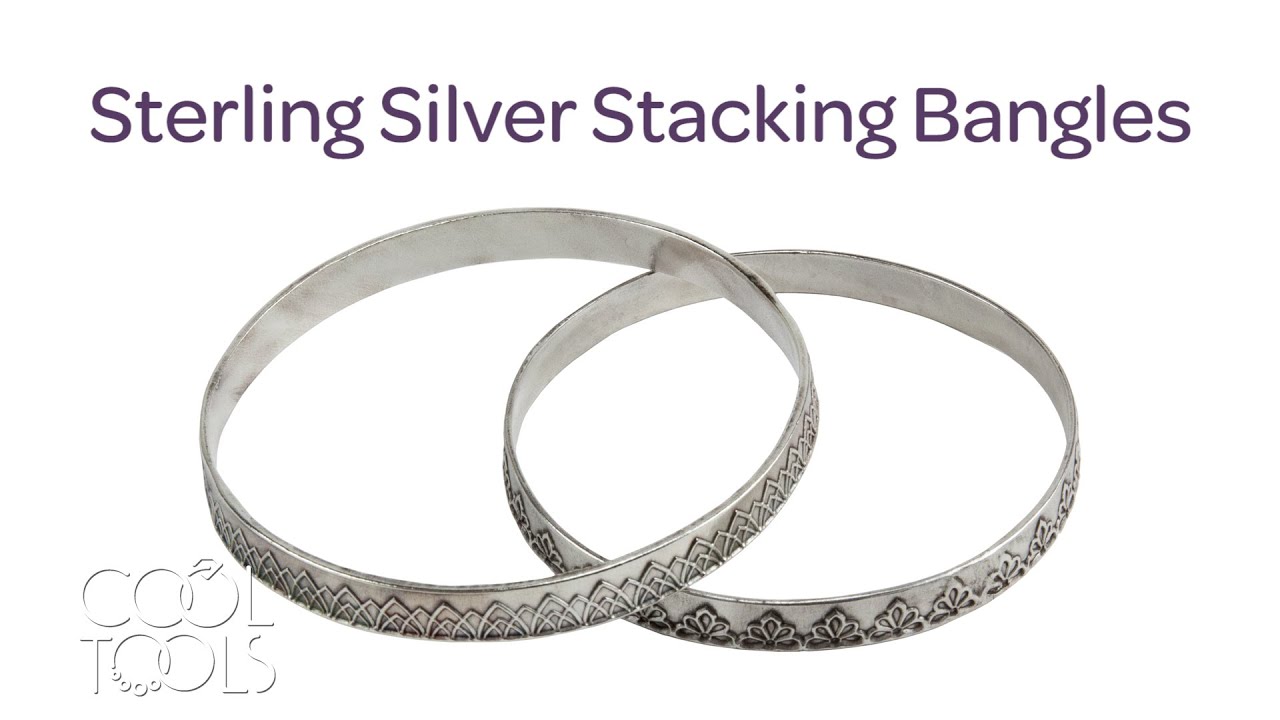Cool Tools | Sterling Silver Stacking Bangles by Karen Trexler - Metal Clay + Ring & Bangle Textures