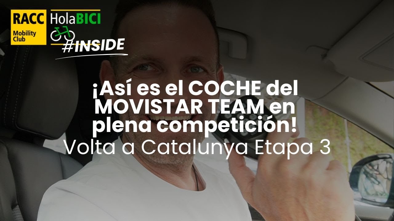 ¡Así es el COCHE del MOVISTAR TEAM en plena competición! | #InsideRACCholaBICI