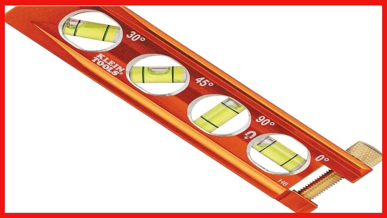 Great product -  Klein Tools 935AB4V Level, 6.25-Inch Magnetic Torpedo Level is a Conduit Level with