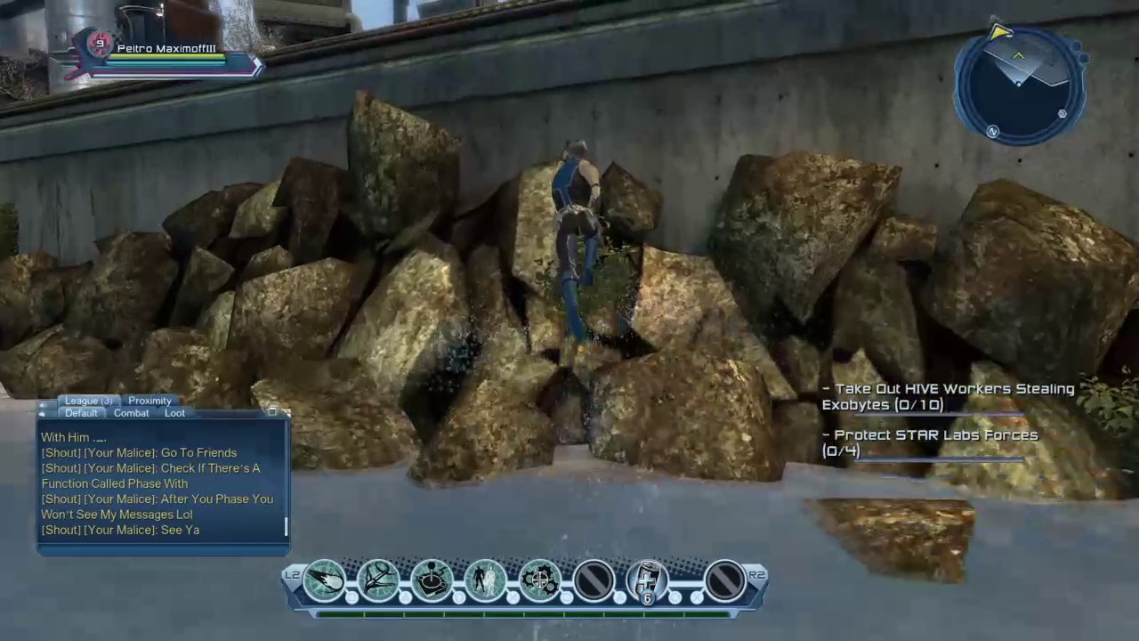 Dcuo Quicksilver running around Metropolis