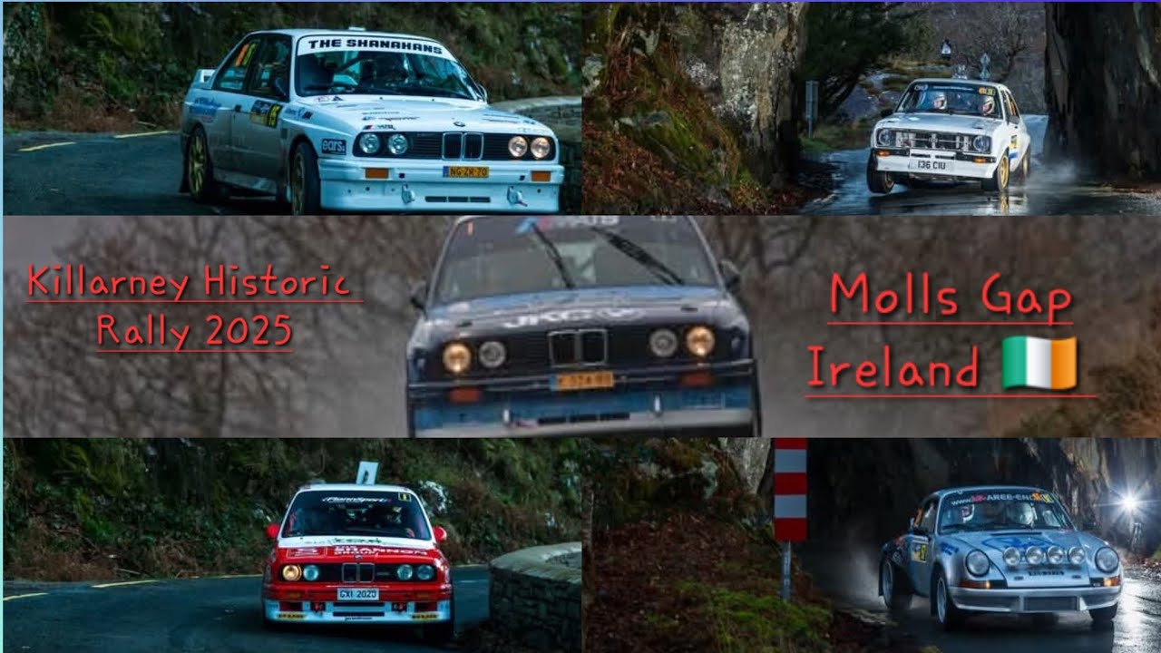 Killarney Historic Rally 2025, Morning stage at Molls Gap, Ireland 🇮🇪 