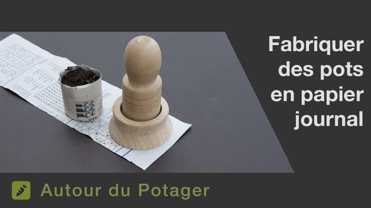 La fabrication de pots en papier journal
