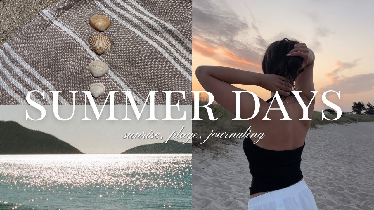 SLOW SUMMER DAYS | journaling au lever du soleil, plage, nouveau matcha & prendre soin de soi 🤍