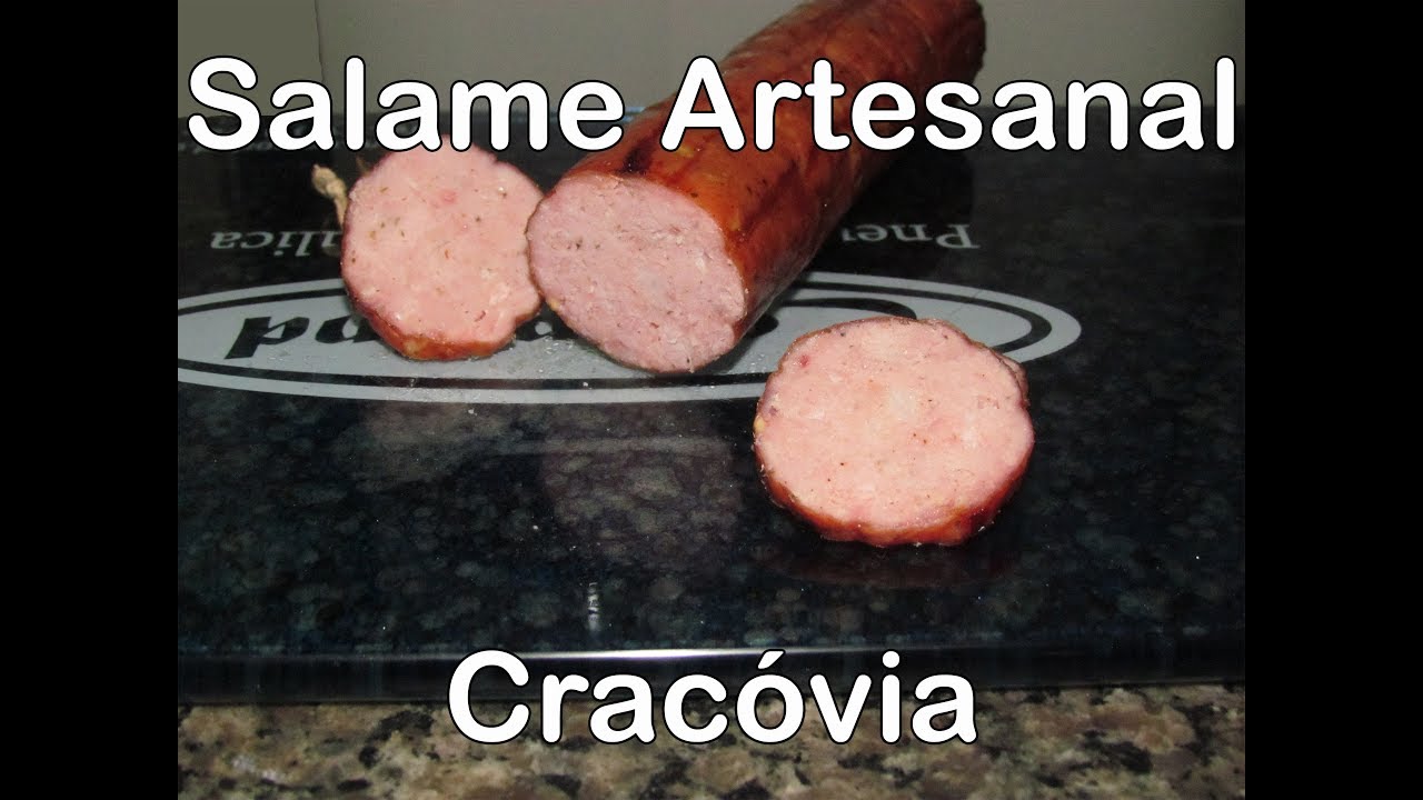 Salame Artesanal Salame Cracóvia Receita de Salame Como Fazer Salame Artesanal Passo a Passo
