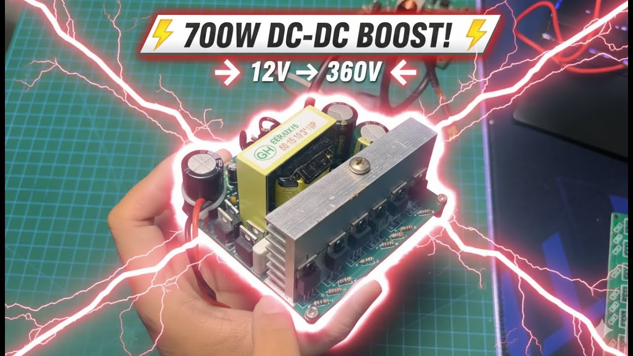 mạch kích 12 - 360vdc cho cầu H cống suất 700w 