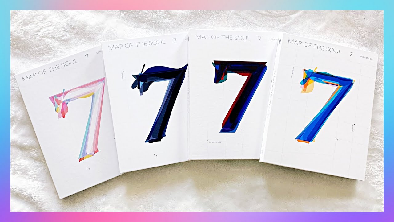 😍✨💙Распаковка альбома BTS 방탄소년단 Map Of The Soul: 7 (Ver 1,2,3,4)