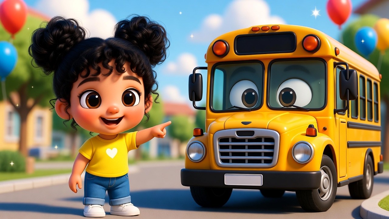 Wheels on the Bus Go Round & Round 🚌🎶😄