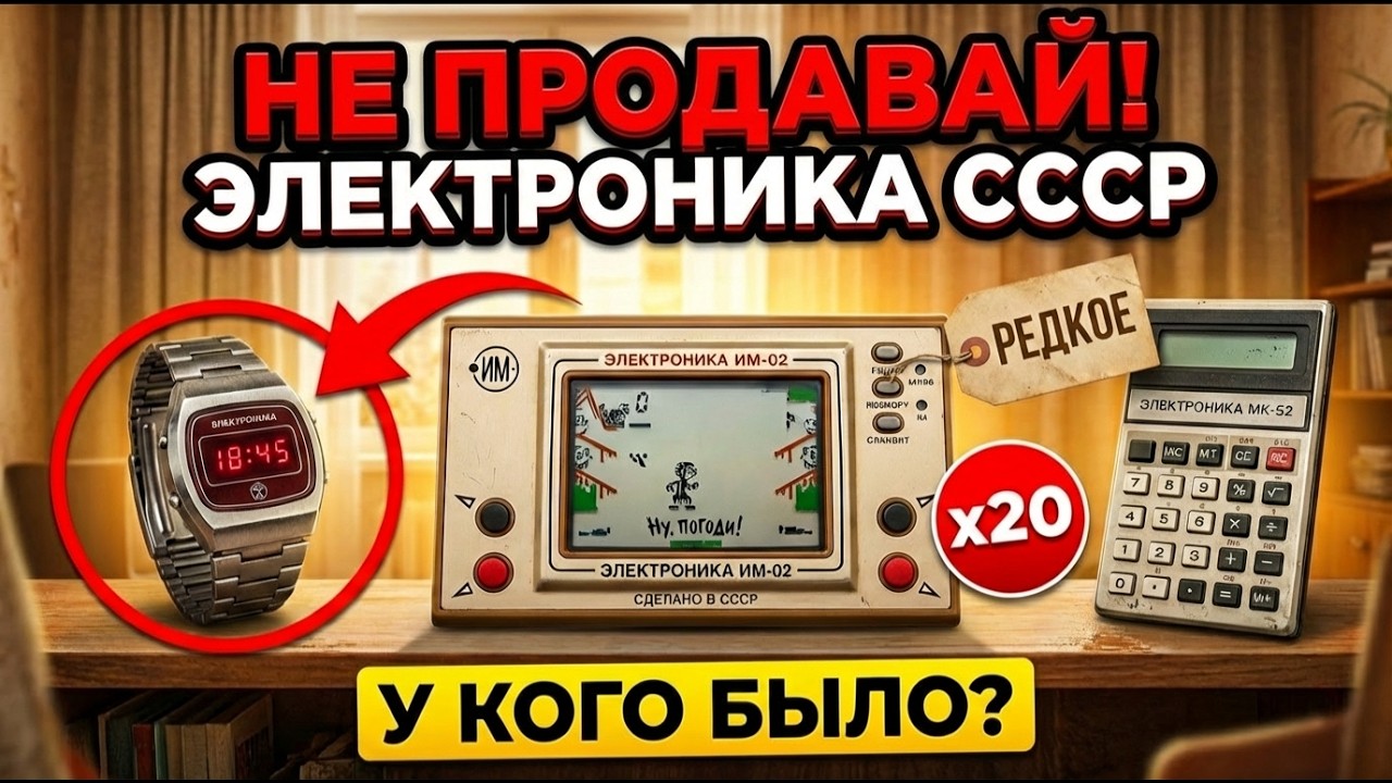 8 ЛЕГЕНДАРНЫХ устройств «Электроника» из СССР — какие были у вас?