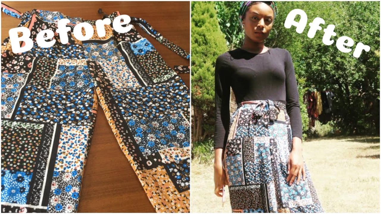 How to transform PANTS into a SKIRT - EASY! | Garmentborders.com (Part 1)