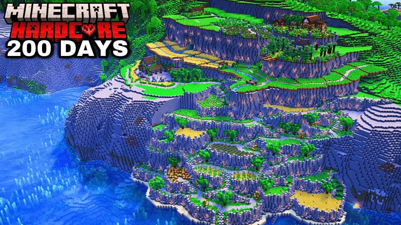 I Survived 200 days in REAL Hardcore Minecraft [FULL MOVIE]