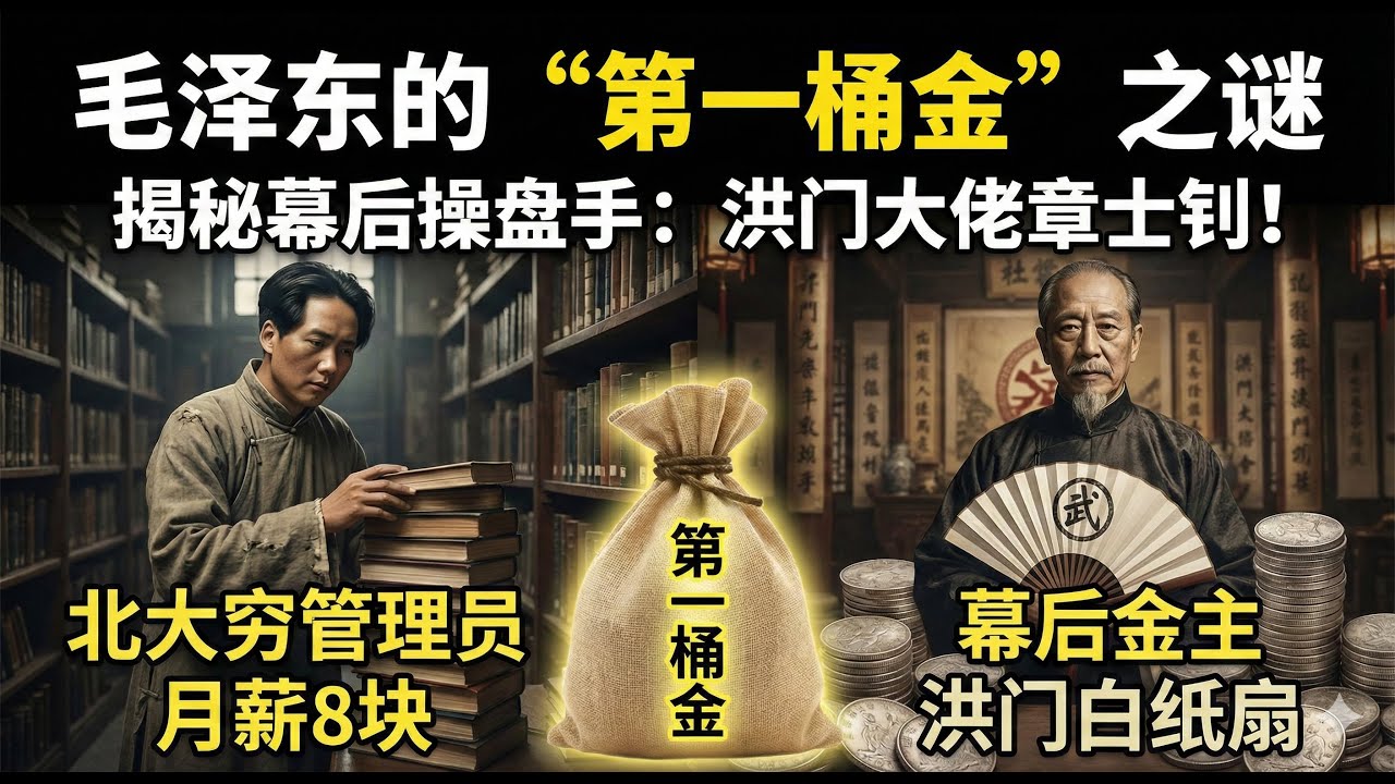 : 毛泽东的“第一桶金”之谜：月薪8块如何逆袭？揭秘幕后操盘手——洪门白纸扇章士钊！