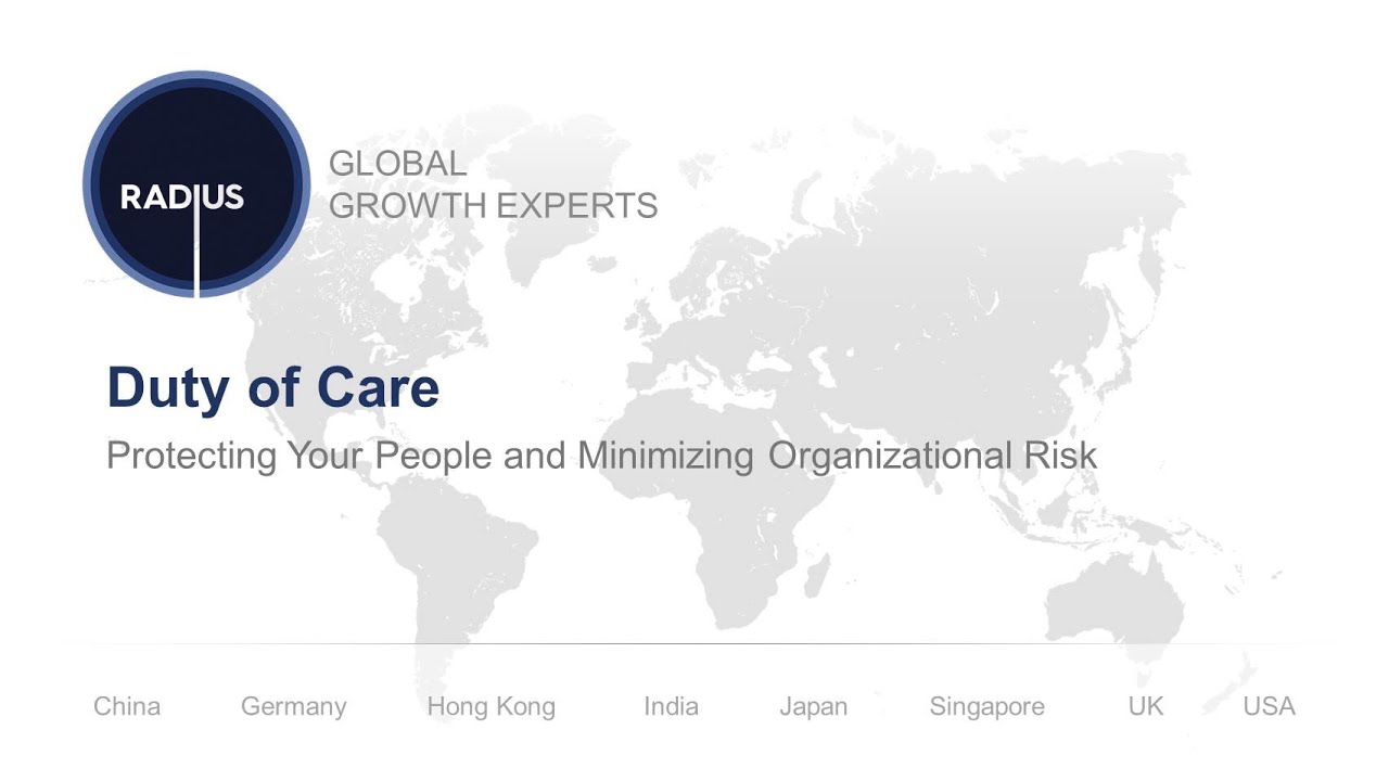 Duty of Care: Protecting Your People and Minimizing Organizational Risk