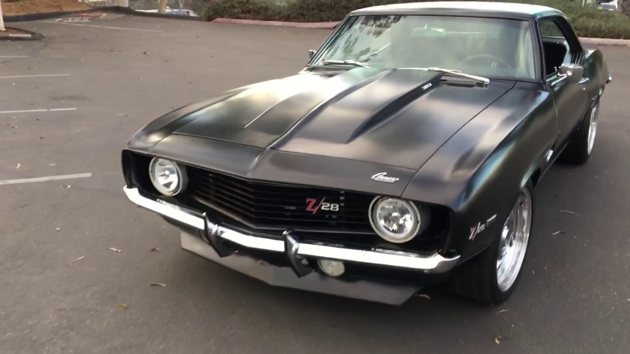 1969 Camaro Z/28 Pro-Touring - Satin Black - For Sale