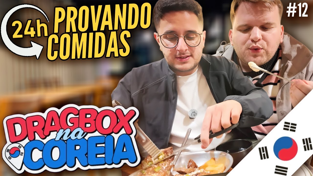 🇰🇷24h PROVANDO COMIDAS em SEUL na COREIA | Dragbox na Coreia #12