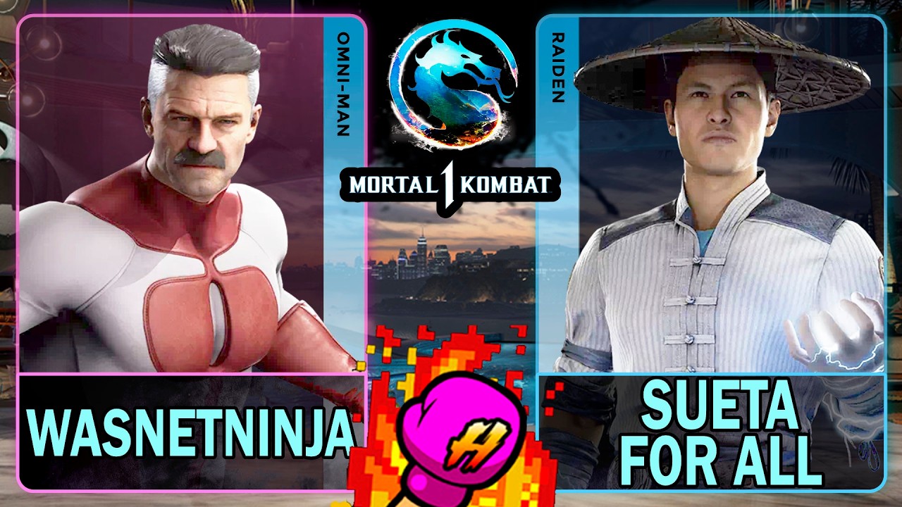 MK1 Wasnetninja (OMNI-MAN) VS Sueta For All (RAIDEN)🥊Mortal Kombat 1🥊4K 60ᶠᵖˢ