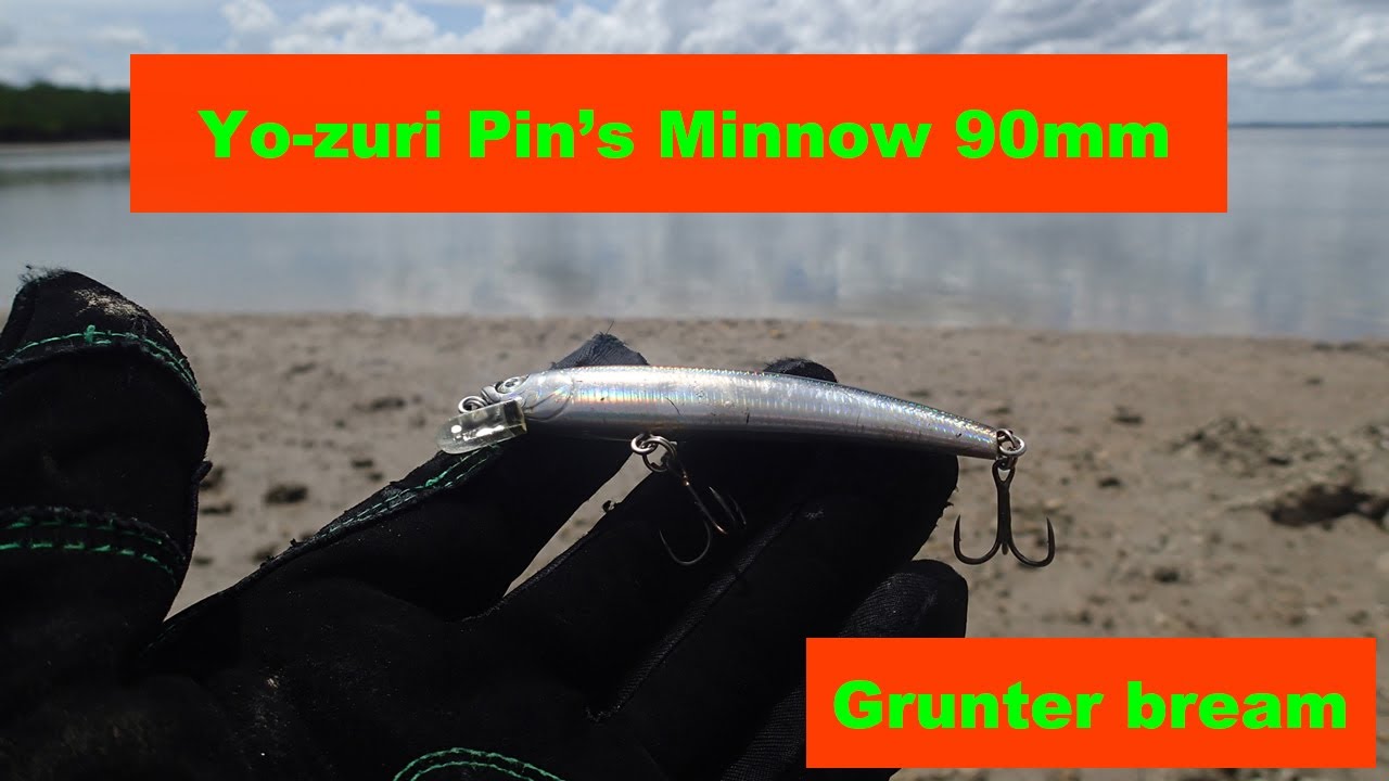 Grunter bream with Yozuri Pin's Minnow 90mm Floating