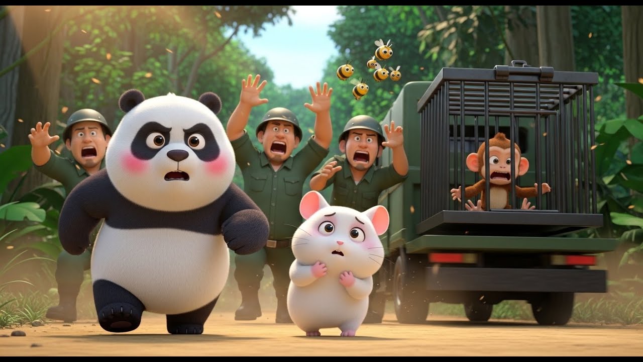 Monkeys Captured! Brave Piku & Momo Jungle Rescue Mission | Emotional Kids Animation