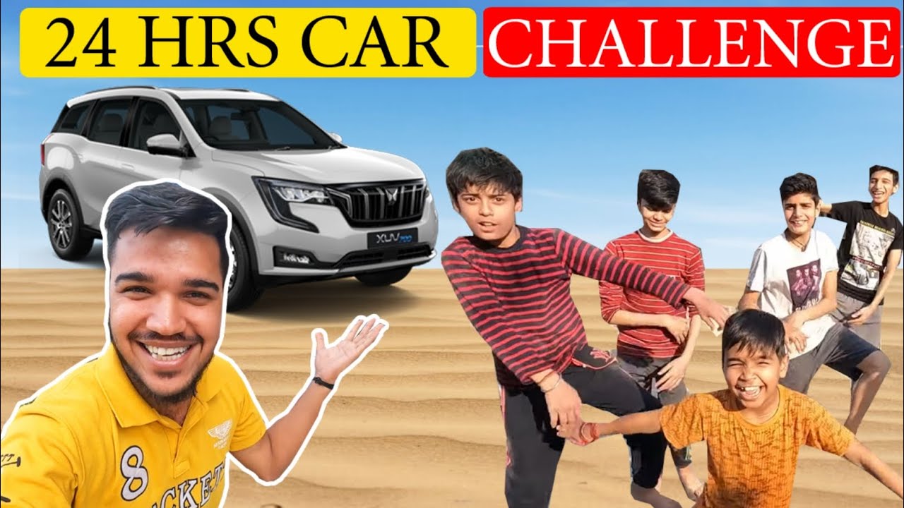 24 Hours Living In A  Car Challenge 2023 | Toughest Challenge To Live In A Car For 24 hrs challenge