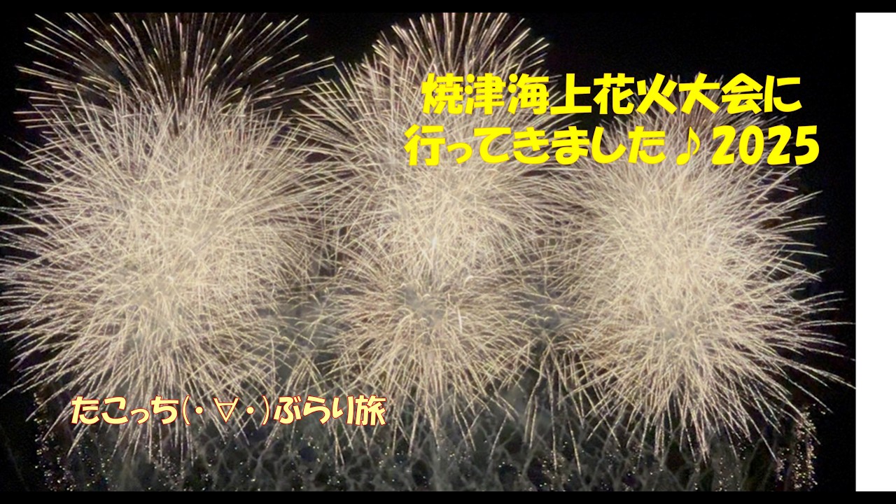 たこっち（･∀･）ぶらり旅　焼津海上花火大会に行ってきました♪2025