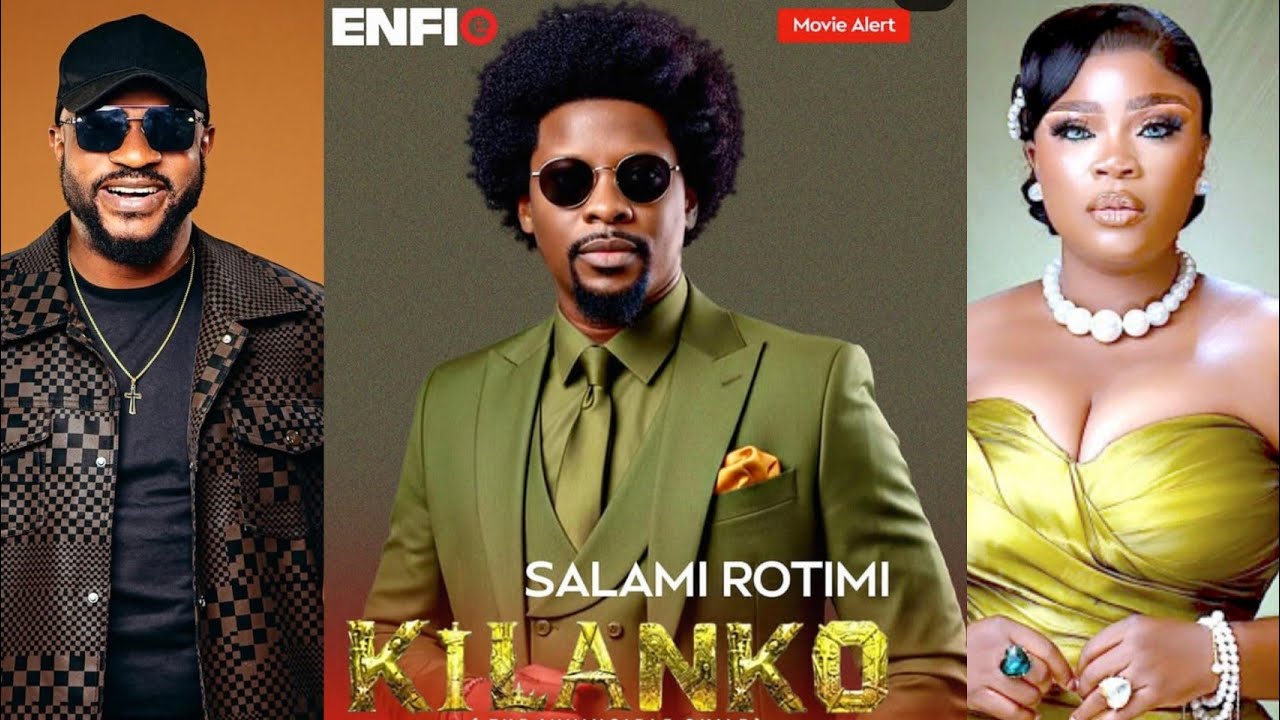 FATHER IS HERE! SCREAM AS ODUNLADE ADEKOLA ARRIVES WITH ENIOLA AJAO FEMI ADEBAYO AT KILANKO PREMIERE