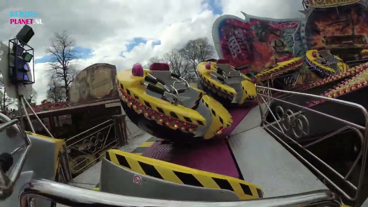 Tornado Onride in 4K - Paaskermis Enschede 2018