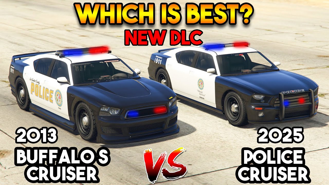 GTA 5 ONLINE : BUFFALO S CRUISER VS POLICE CRUISER (WHICH IS BEST COP? 2025 VS 2013)
