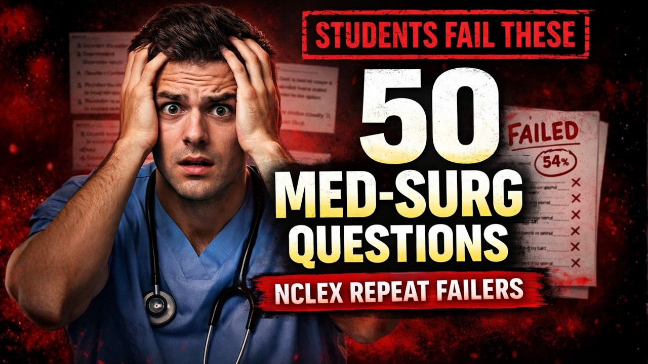50 вопросов по хирургии и терапии на экзамене NCLEX, на которые студенты неоднократно проваливают...