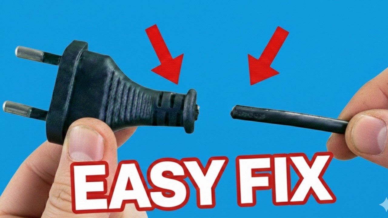 Easy way to REPAIR DAMAGE ELECTRIC CORD !