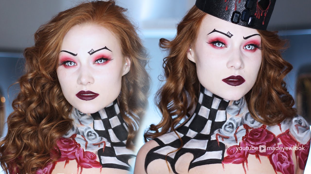Queen of Hearts/Burton Inspired Makeup & Hair Tutorial