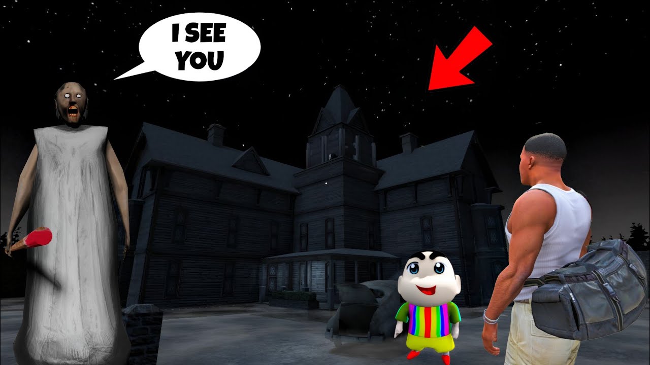 FRANKLIN AND SHINCHAN FOUND GRANNY'S HORROR MANSION IN GTA 5