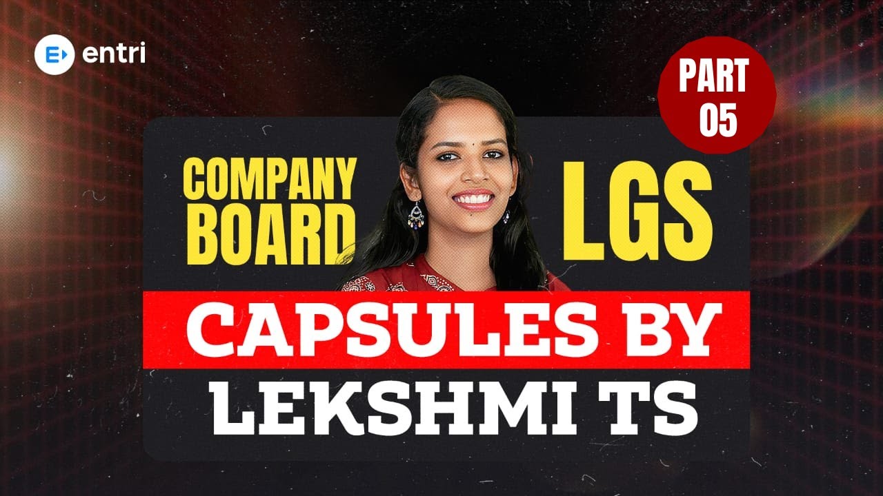 Company board LGS Capsules by Lekshmi miss |Part- 05 | Entri