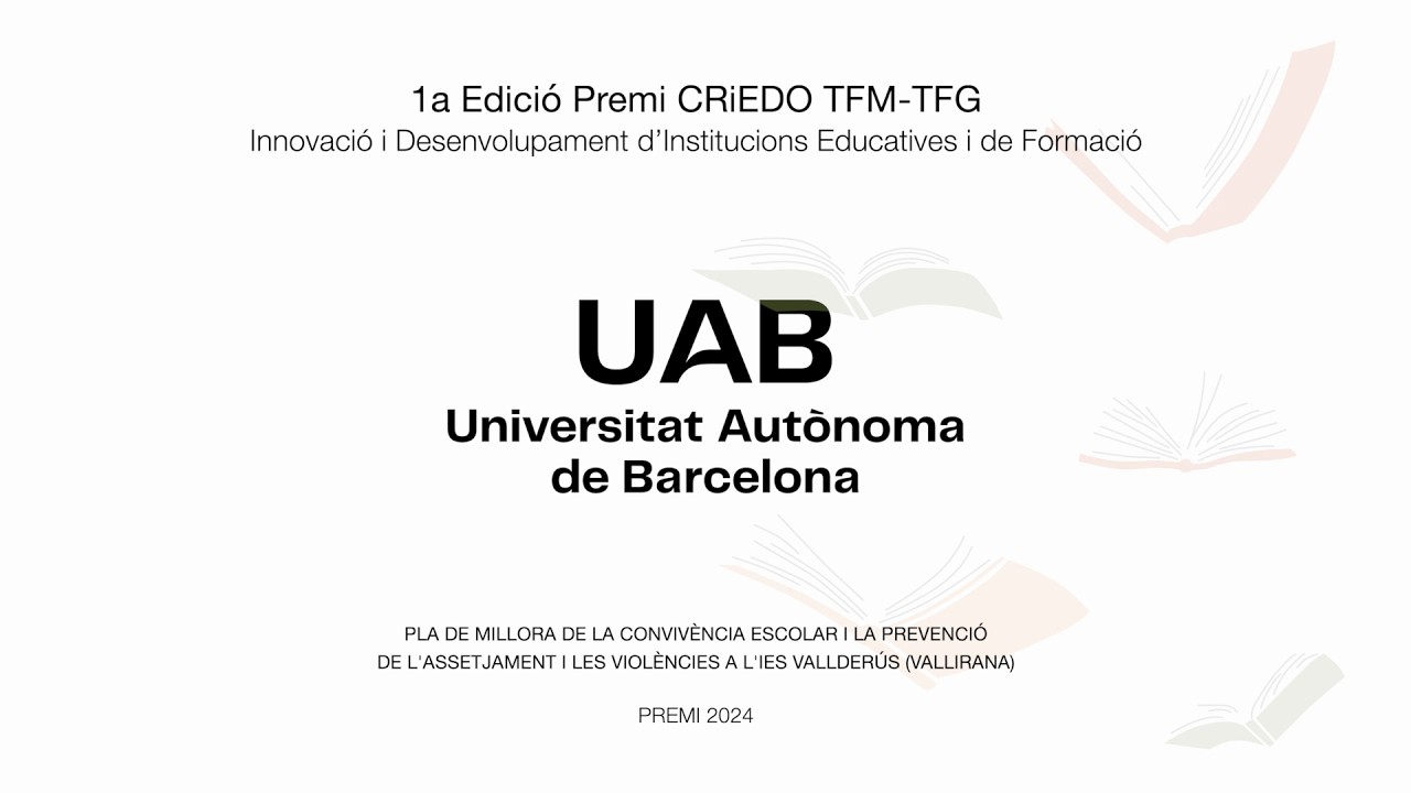 1ª Edició Premi TFM CRiEDO – Lidia Carrillo