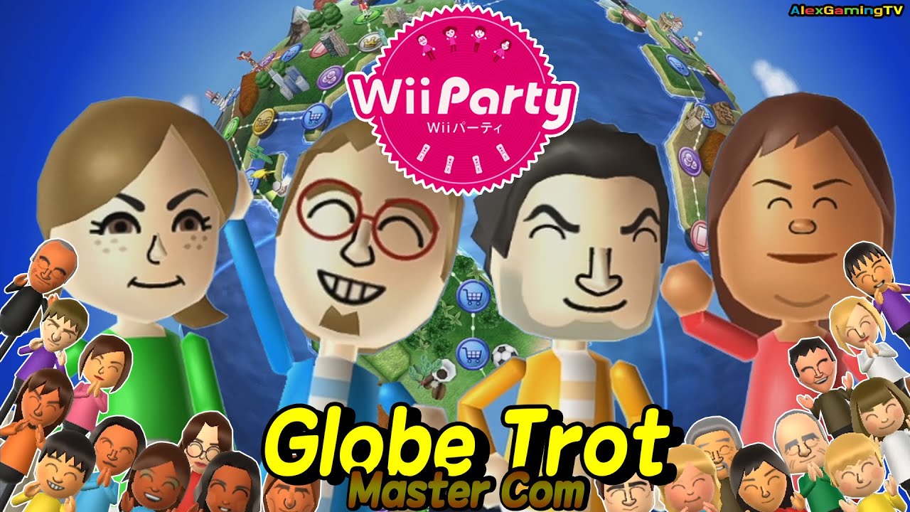 Wii Party - Globe Trot(Master com) Santos vs Steph vs Lucia vs Pablo | Who's unlucky? AlexGamingTV