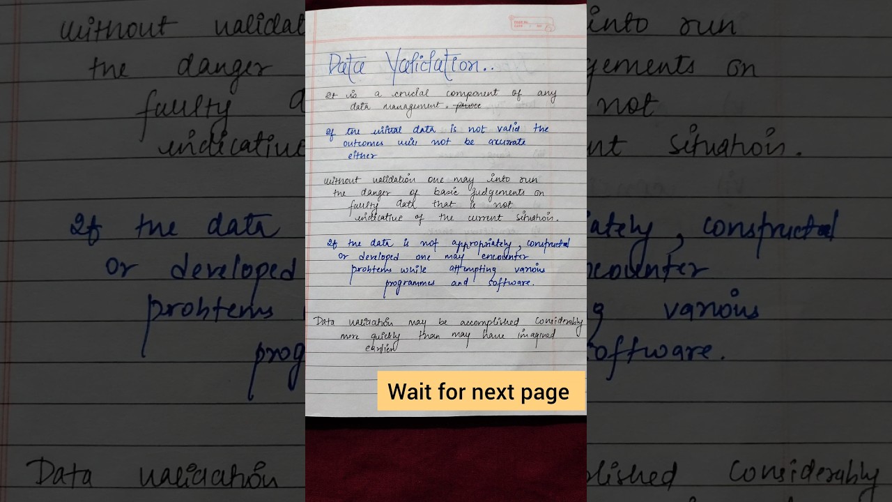 Data Validation | Business Data Analytics CMA INTER Dec2025 #shorts #cma #cmainter #dataanalytics