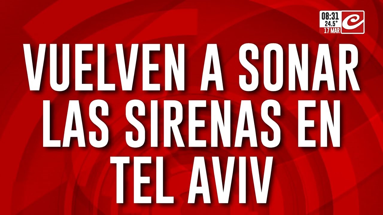 Guerra total en Medio Oriente: vuelven a sonar las sirenas en Tel Avivi