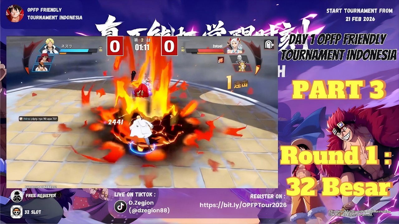 Day 1 - One Piece Fighting Path Friendly Tournament Indonesia - Babak 1 : 32 Besar (BO3) Part 3