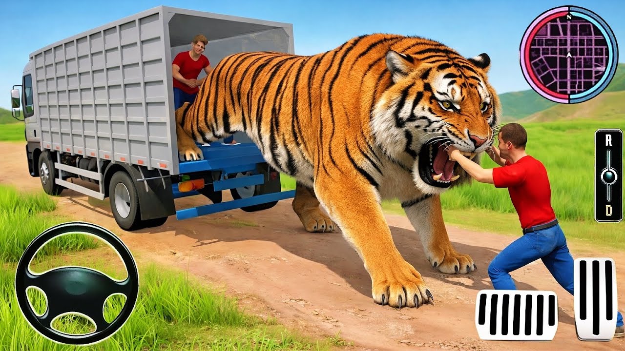 Wild Animal Cargo Truck Driving Game 3D - Animal Transport Cargo Truck 2025 - Android Gameplay