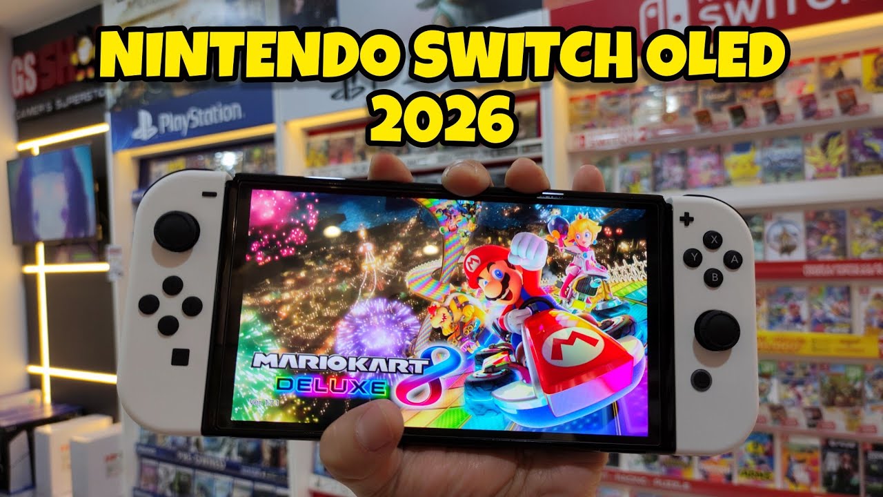 UNBOXING NINTENDO SWITCH OLED DI 2026 + GAME MARIO KART DELUXE