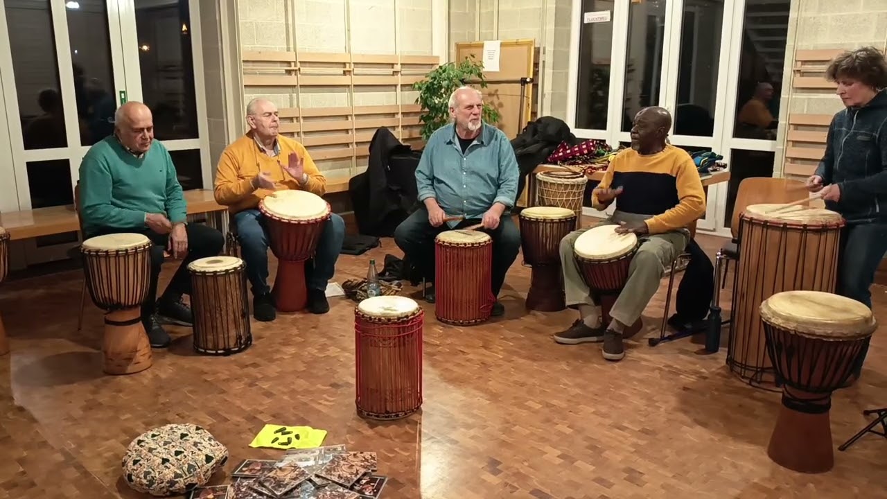 Kodonba - erste Übungsversion - Djembe Workshop - noch ein neues Stück mit Mansa Camio