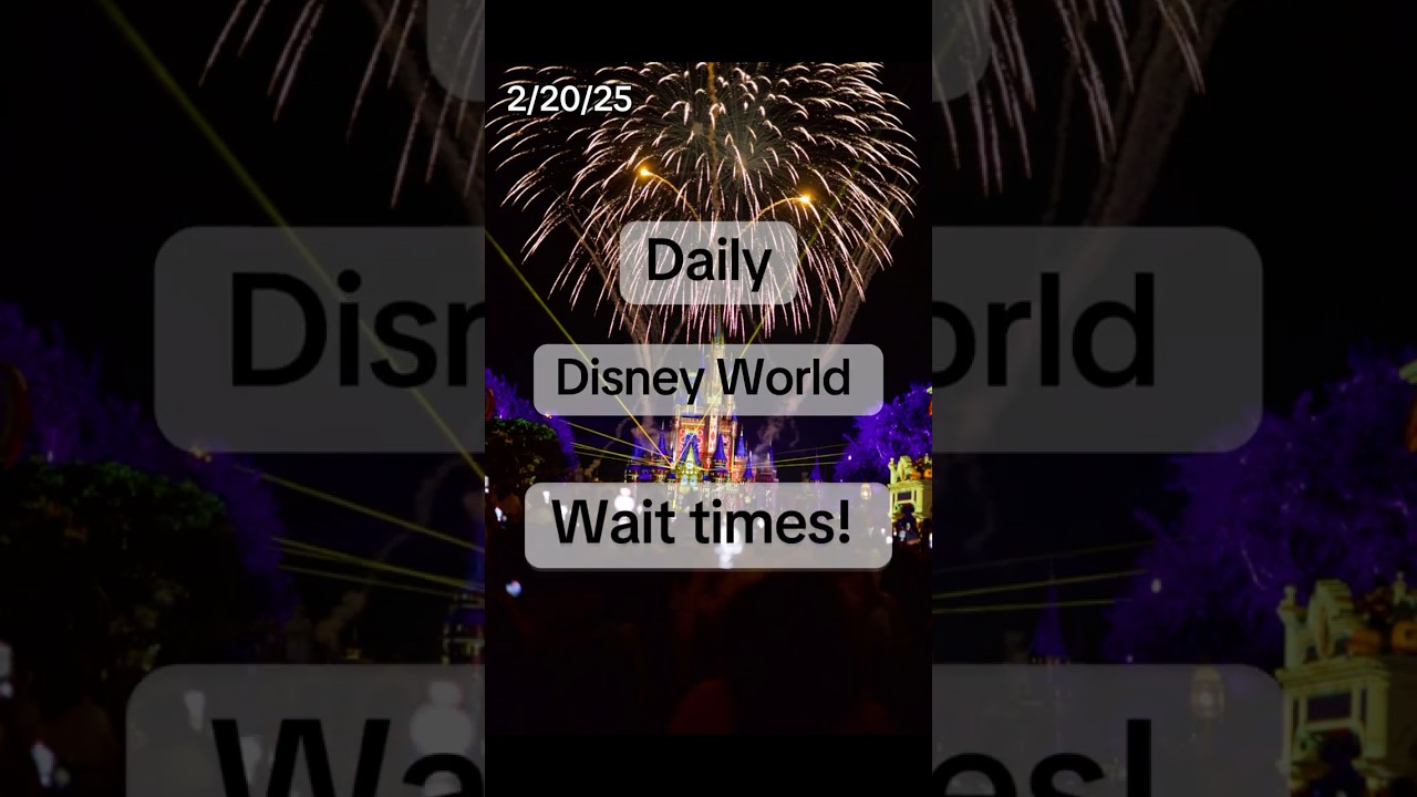 Disney wait times of the day! #disney #waltdisneyworld #travelvlog #wdw #epcot #magickingdom