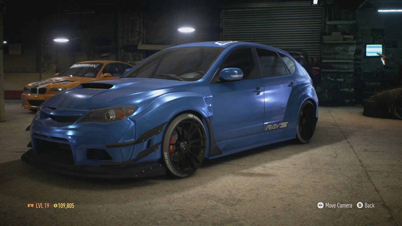 NEED FOR SPEED (2015) SUBARU WRX STI WIDEBODY CUSTOMIZATION