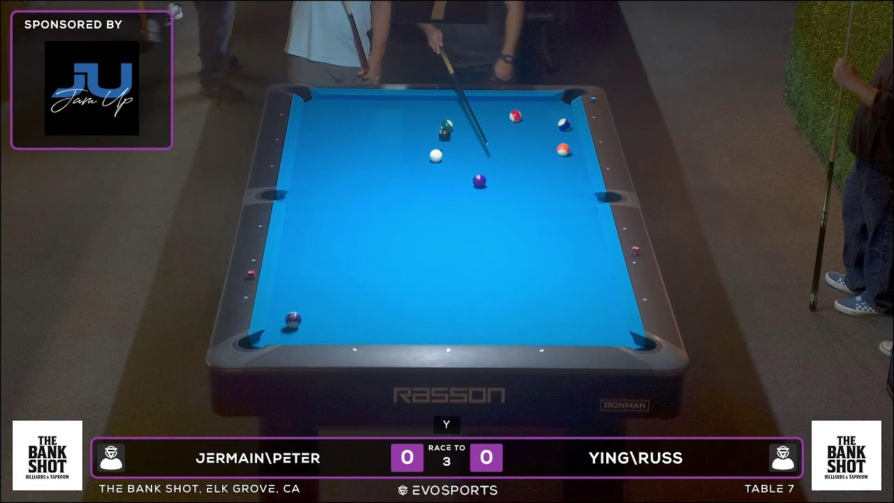 JERMAIN\PETER  vs YING\RUSS - THE BANK SHOT - TABLE 7 | EvoSports