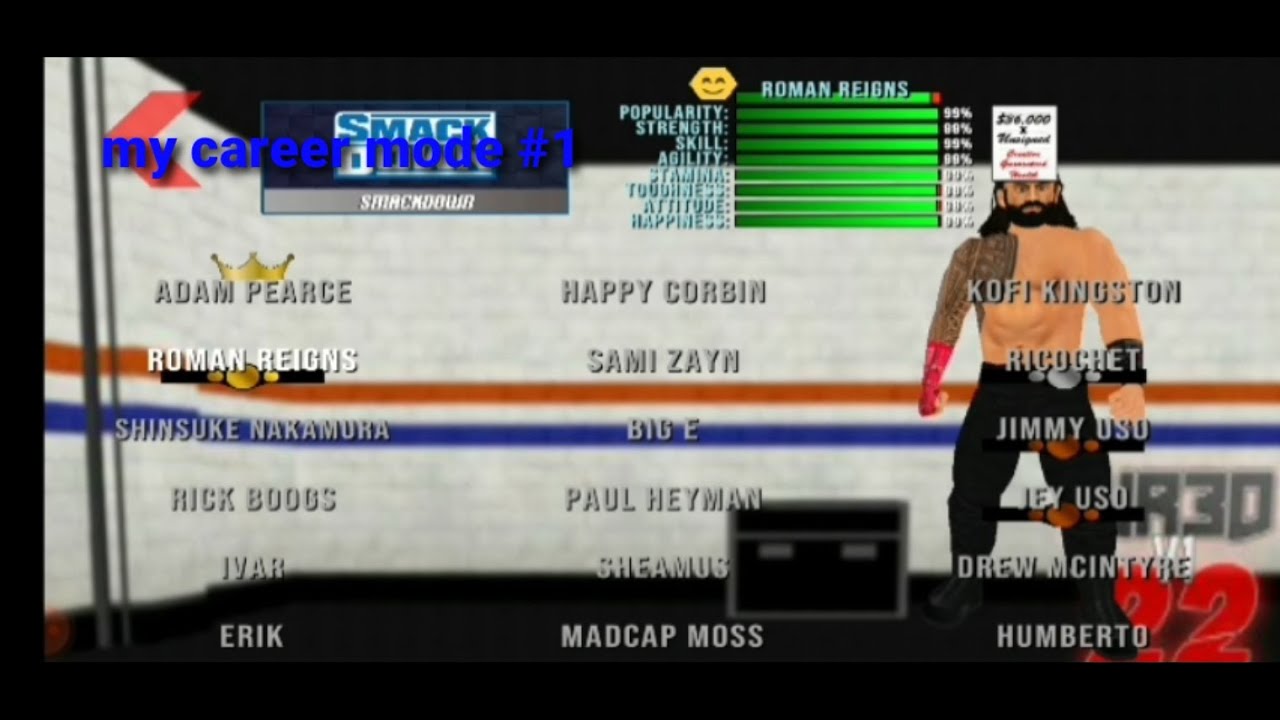 my career mod|#1|WR3D2K22