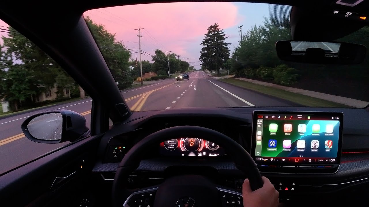 2025 Volkswagen GTI Autobahn Relaxing Summer Evening POV Drive
