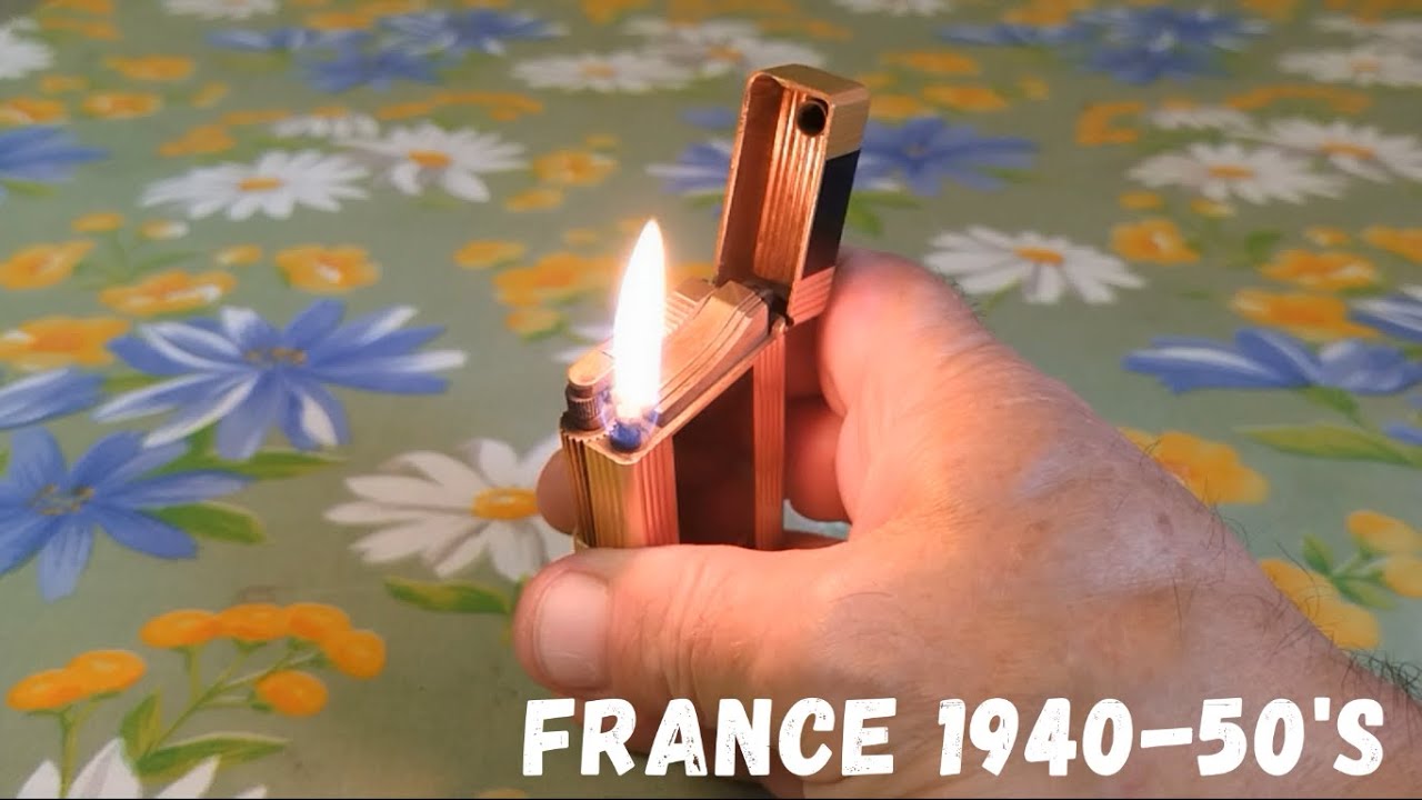 Very old vintage S.T.DUPONT petrol pocket lighter Старая бензиновая зажигалка