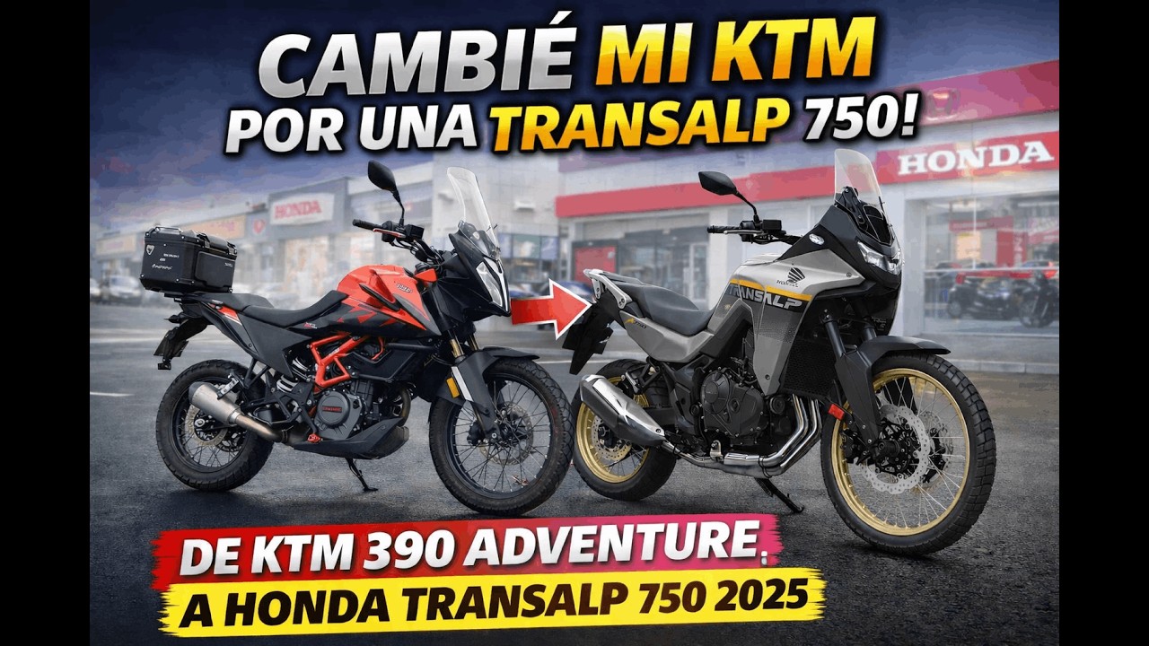 MOTO VLOG | Así fue como cambié mi KTM 390 Adv por la Honda Transalp 750