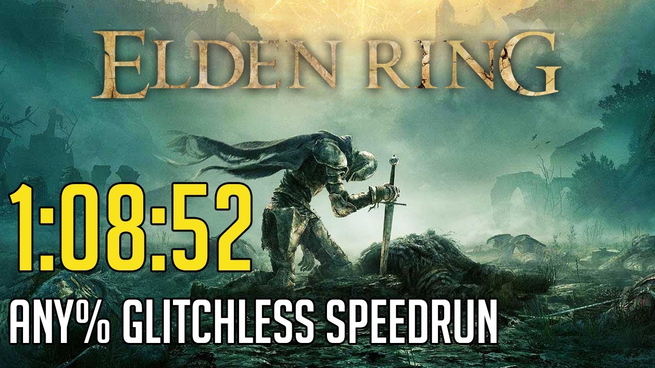 Elden Ring Any% Glitchless Speedrun in 1:08:52 (Current Patch 1.05)